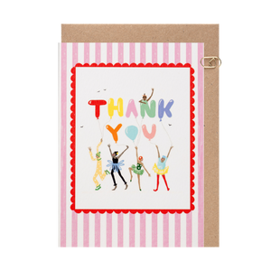 Candy Stripe Thank You Card