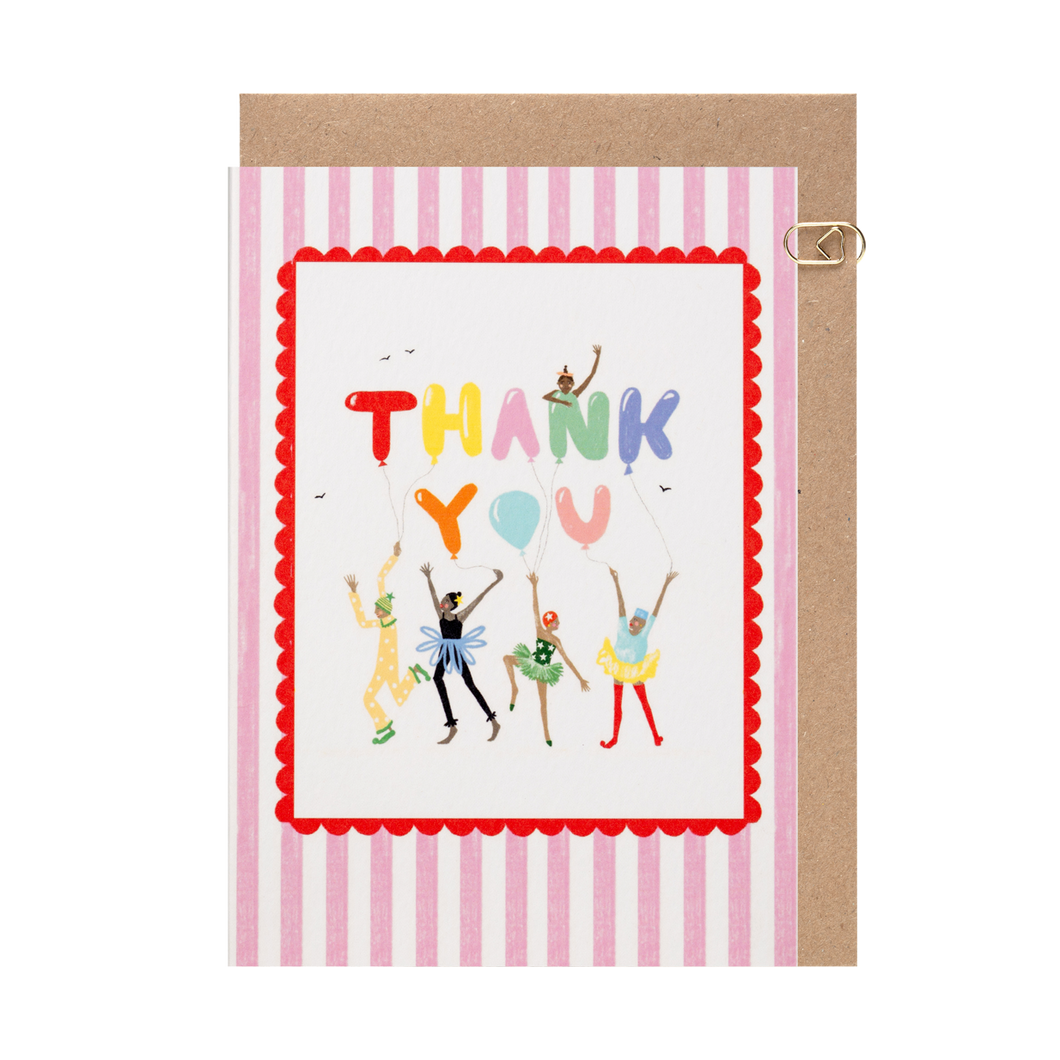 Candy Stripe Thank You Card