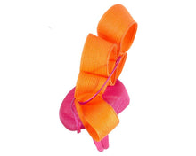 Load image into Gallery viewer, Orange + Fuchsia Fillies Fascinator