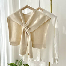 Load image into Gallery viewer, Knit Sweater Shawl (+)
