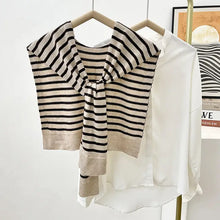 Load image into Gallery viewer, Knit Sweater Shawl (+)