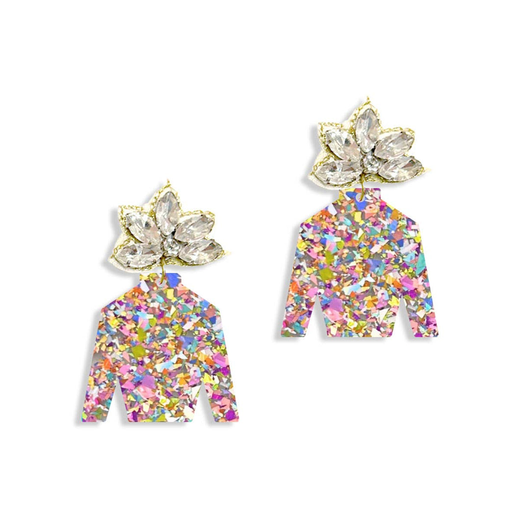 Glitter Jockey Earrings