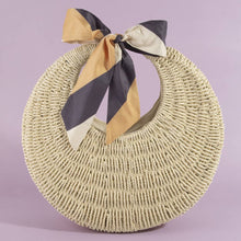 Load image into Gallery viewer, Round Woven Straw Bag