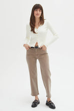 Load image into Gallery viewer, Addington Ankle Crop Mid Rise Jean, Brown Overdye