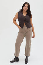 Load image into Gallery viewer, Addington Ankle Crop Mid Rise Jean, Brown Overdye
