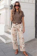 Load image into Gallery viewer, Retro Rose Floral Shift Jeans