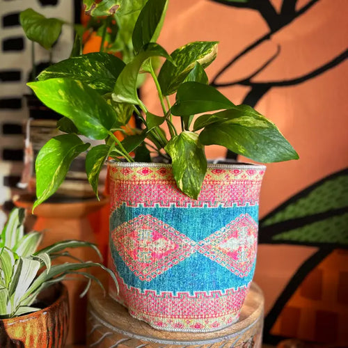 Rug Patterned Mini Basket