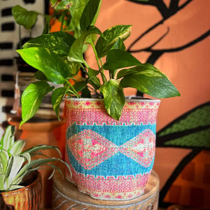 Rug Patterned Mini Basket