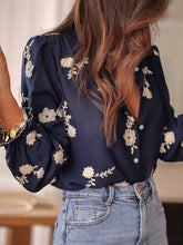 Load image into Gallery viewer, Boho Ecru Floral Blouse