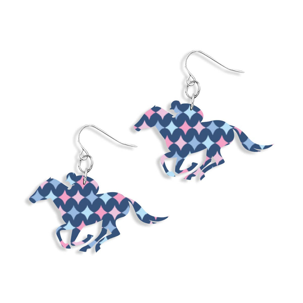 Diamonds Derby Horse Earrings