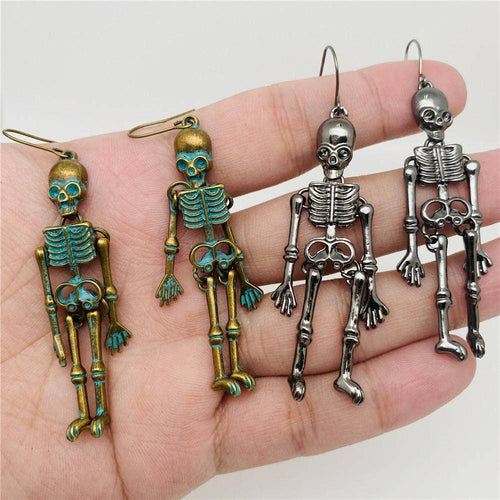 Skeleton Dangling Earrings (+)