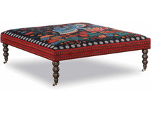 Load image into Gallery viewer, Folk Art Onyx Ottoman