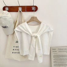Load image into Gallery viewer, Knit Sweater Shawl (+)