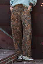 Load image into Gallery viewer, Paisley Print Barrel Leg Pants