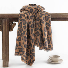Load image into Gallery viewer, Large Leopard Print Scarf