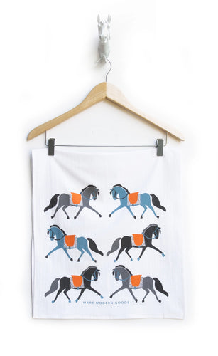 Dressage Ponies Tea Towel