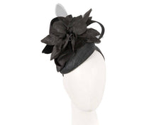 Load image into Gallery viewer, Black Pillbox Fascinator