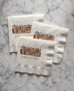 Gangs All Here Multiple Bourbons Cocktail Napkin