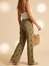 Load image into Gallery viewer, Polka Dot Straight Leg Jeans