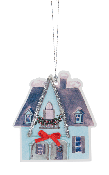 Holiday House Ornament (+)