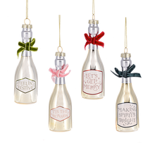 Load image into Gallery viewer, Champagne Bottle Ornament (+)