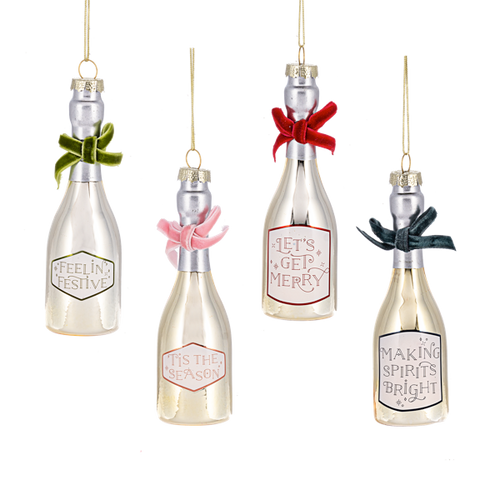 Champagne Bottle Ornament (+)