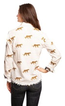Load image into Gallery viewer, Cape Cod Ivory Embroidered Cheetah