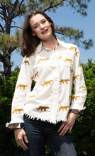 Load image into Gallery viewer, Cape Cod Ivory Embroidered Cheetah