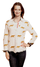 Load image into Gallery viewer, Cape Cod Ivory Embroidered Cheetah