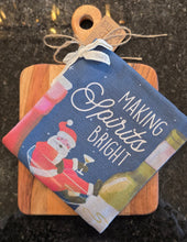 Load image into Gallery viewer, Holiday Tea Towel with Cutting Board (+)