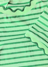 Load image into Gallery viewer, Scalloped Trim Striped Tee (+)