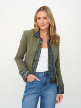 Load image into Gallery viewer, Clarissa Mixed Media Jacket (+)