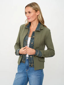 Clarissa Mixed Media Jacket (+)