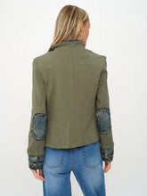 Load image into Gallery viewer, Clarissa Mixed Media Jacket (+)